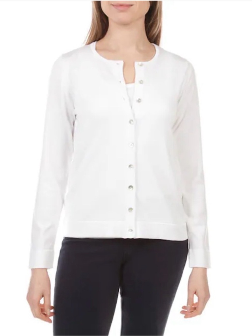 Cyrus White Knit Cardigan Size Small NWOT Classic